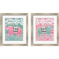 Framed 'Pink Bazaar 2 Piece Framed Art Print Set' border=