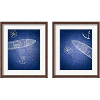 Framed 'Blue Prints 2 Piece Framed Art Print Set' border=