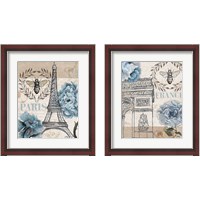 Framed 'Paris Bee 2 Piece Framed Art Print Set' border=