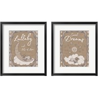 Framed 'Sweet Lullaby 2 Piece Framed Art Print Set' border=