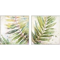 Framed 'Jungle Inspiration Watercolor 2 Piece Art Print Set' border=