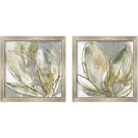 Framed 'Blooming Gold 2 Piece Framed Art Print Set' border=