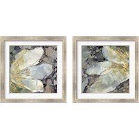 Framed 'Abstracted Lily 2 Piece Framed Art Print Set' border=