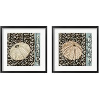 Framed 'By the Shoreline 2 Piece Framed Art Print Set' border=