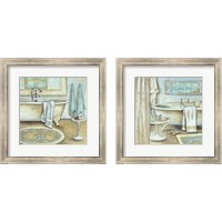 Framed 'Soft Bath 2 Piece Framed Art Print Set' border=