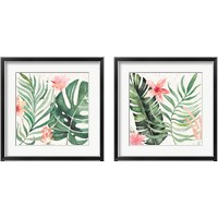 Framed 'Paradise Petals 2 Piece Framed Art Print Set' border=