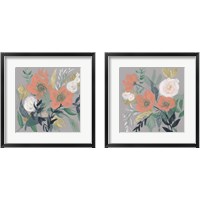 Framed 'Anemone Jumble 2 Piece Framed Art Print Set' border=