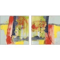 Framed 'Bold Strokes 2 Piece Art Print Set' border=