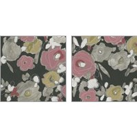 Framed 'Impulse Floral 2 Piece Art Print Set' border=