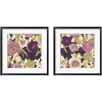 Framed 'Heliotrope 2 Piece Framed Art Print Set' border=