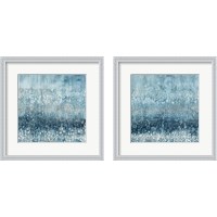 Framed 'Rain Abstract 2 Piece Framed Art Print Set' border=