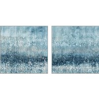 Framed 'Rain Abstract 2 Piece Art Print Set' border=