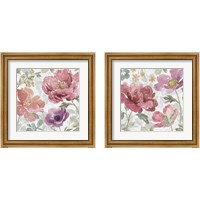Framed 'Springtime Bloom 2 Piece Framed Art Print Set' border=