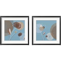 Framed 'Blue Breeze 2 Piece Framed Art Print Set' border=