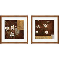 Framed 'Orchid Melody 2 Piece Framed Art Print Set' border=