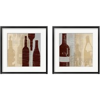 Framed 'Bordeaux  2 Piece Framed Art Print Set' border=