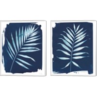 Framed 'Nature By The Lake - Frond 2 Piece Canvas Print Set' border=