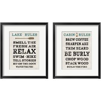 Framed 'Cabin Life 2 Piece Framed Art Print Set' border=