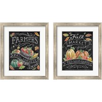 Framed 'Harvest Chalk 2 Piece Framed Art Print Set' border=