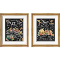 Framed 'Harvest Chalk 2 Piece Framed Art Print Set' border=