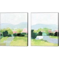 Framed 'Spring Walk 2 Piece Canvas Print Set' border=