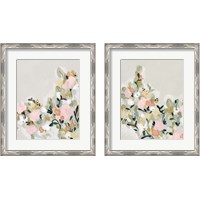 Framed 'Blushing Blooms 2 Piece Framed Art Print Set' border=
