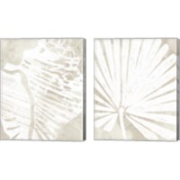 Framed 'Linen Tropical Silhouette 2 Piece Canvas Print Set' border=