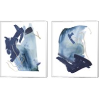 Framed 'Indigo Collide 2 Piece Canvas Print Set' border=