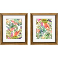 Framed 'Tropical Watercolor 2 Piece Framed Art Print Set' border=