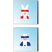 Framed 'Little Super Hero 2 Piece Canvas Print Set' border=