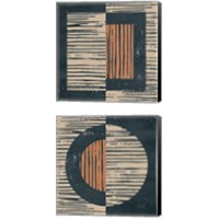 Framed 'Primitive  2 Piece Canvas Print Set' border=