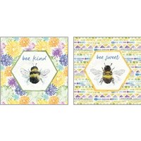 Framed 'Bee Harmony 2 Piece Art Print Set' border=