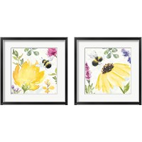 Framed 'Bee Harmony 2 Piece Framed Art Print Set' border=