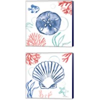 Framed 'Coastal Jewels 2 Piece Canvas Print Set' border=