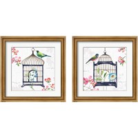 Framed 'Dogwood Garden 2 Piece Framed Art Print Set' border=