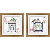 Framed 'Dogwood Garden 2 Piece Framed Art Print Set' border=