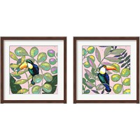 Framed 'Tropics 2 Piece Framed Art Print Set' border=