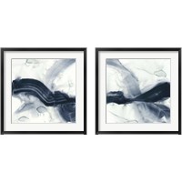 Framed 'Ribbon Horizon 2 Piece Framed Art Print Set' border=