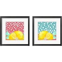 Framed 'Lemon Inspiration 2 Piece Framed Art Print Set' border=