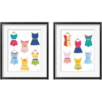 Framed 'Sea Sand Sun 2 Piece Framed Art Print Set' border=