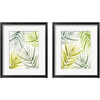 Framed 'Shady Palm 2 Piece Framed Art Print Set' border=