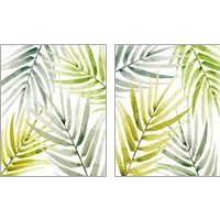 Framed 'Shady Palm 2 Piece Art Print Set' border=