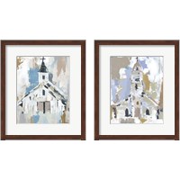 Framed 'Sunday Chapel 2 Piece Framed Art Print Set' border=