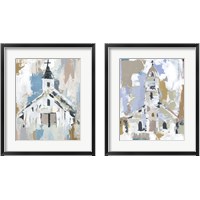 Framed 'Sunday Chapel 2 Piece Framed Art Print Set' border=