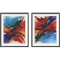 Framed 'Primary Splash 2 Piece Framed Art Print Set' border=