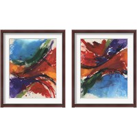 Framed 'Primary Splash 2 Piece Framed Art Print Set' border=