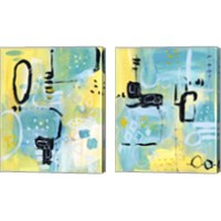 Framed 'Floating Atmosphere 2 Piece Canvas Print Set' border=