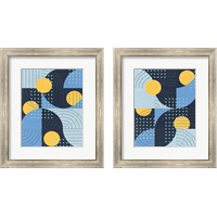 Framed 'Moonlit Surf 2 Piece Framed Art Print Set' border=