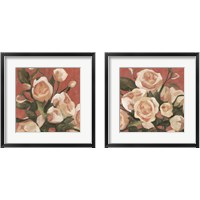 Framed 'Rose Tangle 2 Piece Framed Art Print Set' border=