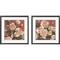 Framed 'Rose Tangle 2 Piece Framed Art Print Set' border=